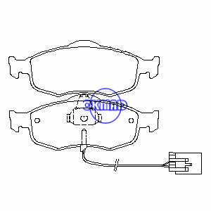FORD COUGAR MONDEO SCORPIO MERCURY Cougar Mystique Pastilha de freio FMSI:7672-D801 OEM:1022079 FDB766 TRW:GDB1108 WVA:21395 21396 21581 21582 21638 23071, FF766